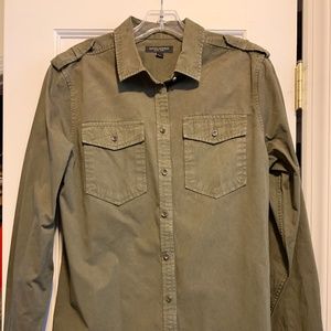 Banana Republic "Dillon" shirt, army green